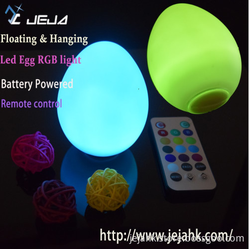 Remote Controlled Electric Plastic LED Color Changing Egg Light